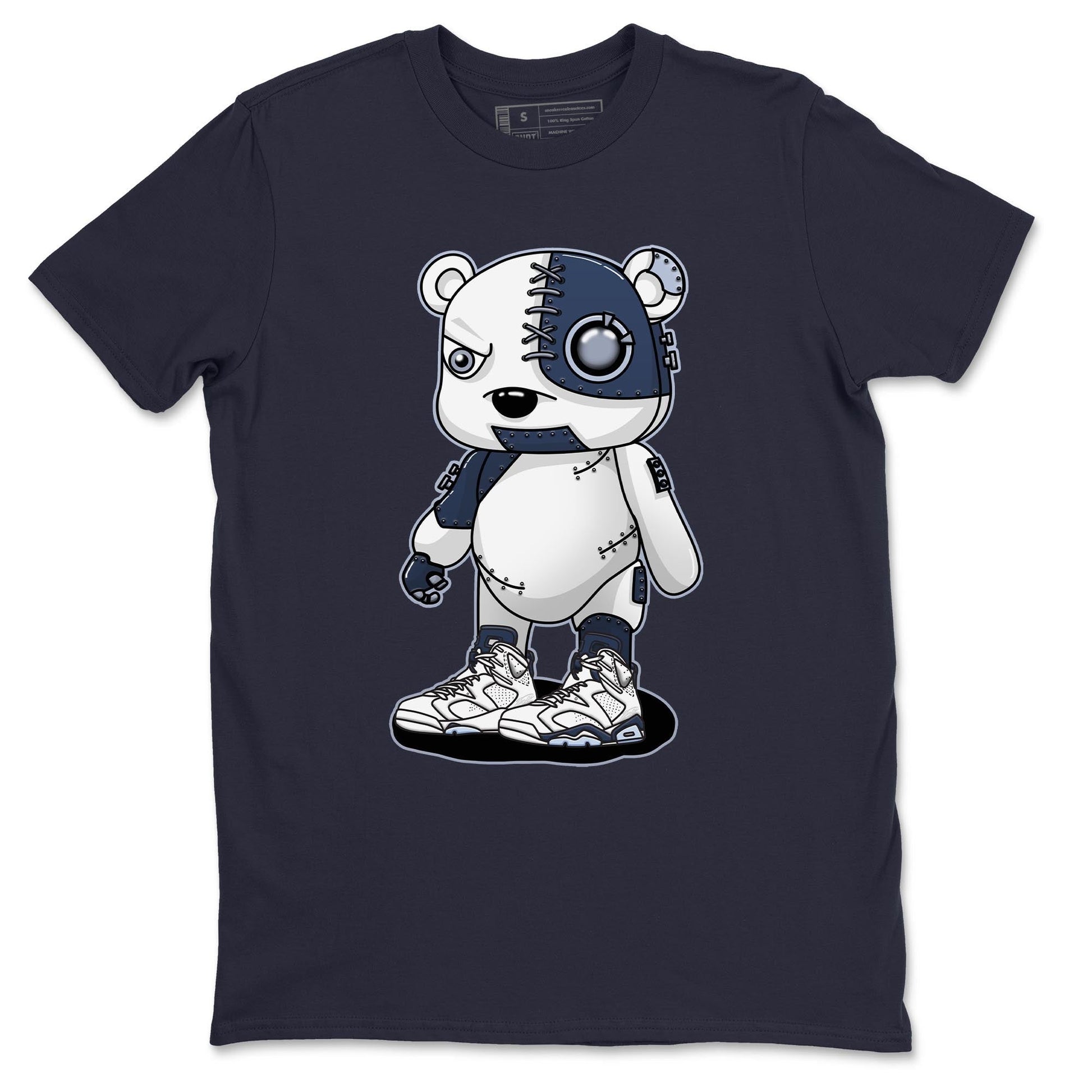 Jordan 6 Midnight Navy Sneaker Match Tees Cyborg Bear Sneaker Tees Jordan 6 Midnight Navy Sneaker Release Tees Unisex Shirts