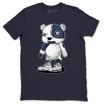 Jordan 6 Midnight Navy Sneaker Match Tees Cyborg Bear Sneaker Tees Jordan 6 Midnight Navy Sneaker Release Tees Unisex Shirts