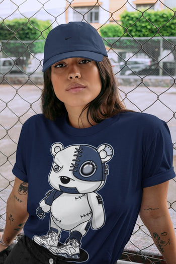 Jordan 6 Midnight Navy Sneaker Match Tees Cyborg Bear Sneaker Tees Jordan 6 Midnight Navy Sneaker Release Tees Unisex Shirts