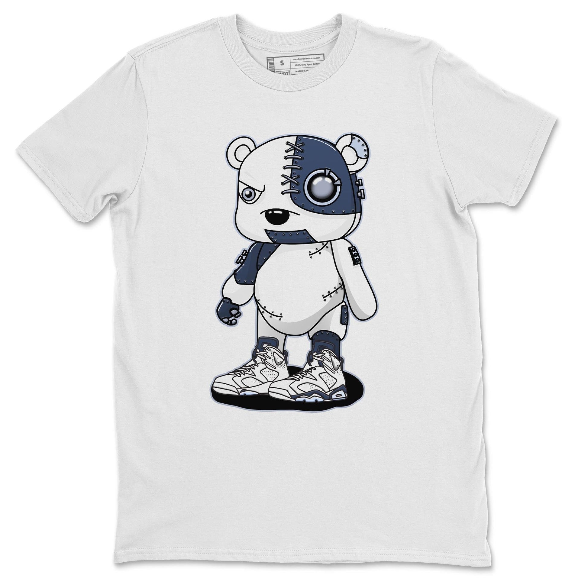 Jordan 6 Midnight Navy Sneaker Match Tees Cyborg Bear Sneaker Tees Jordan 6 Midnight Navy Sneaker Release Tees Unisex Shirts