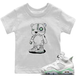 Jordan 6 Mint Foam Sneaker Match Tees Cyborg Bear Sneaker Tees Jordan 6 Mint Foam Sneaker Release Tees Kids Shirts