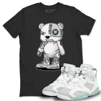 Jordan 6 Mint Foam Sneaker Match Tees Cyborg Bear Sneaker Tees Jordan 6 Mint Foam Sneaker Release Tees Unisex Shirts