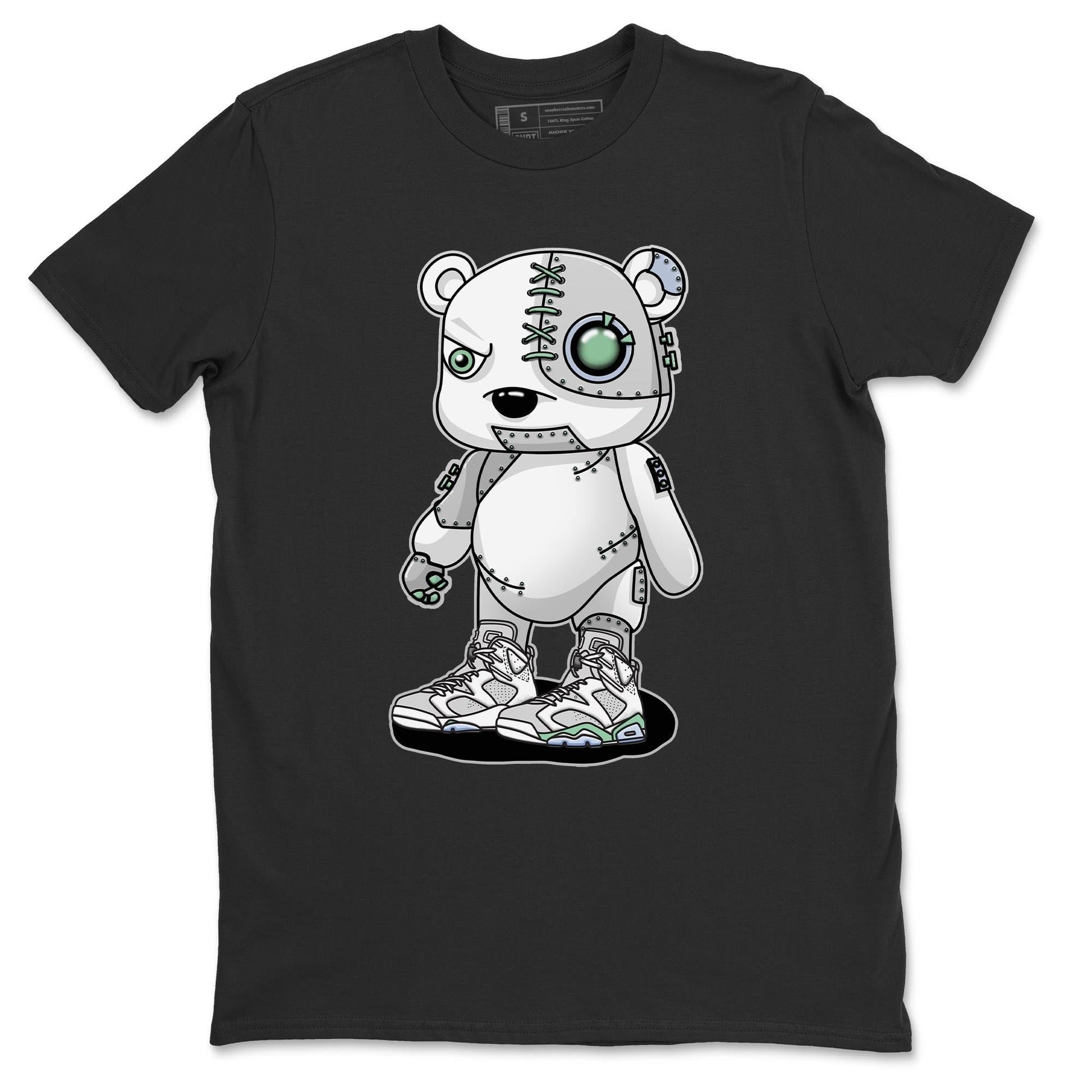 Jordan 6 Mint Foam Sneaker Match Tees Cyborg Bear Sneaker Tees Jordan 6 Mint Foam Sneaker Release Tees Unisex Shirts