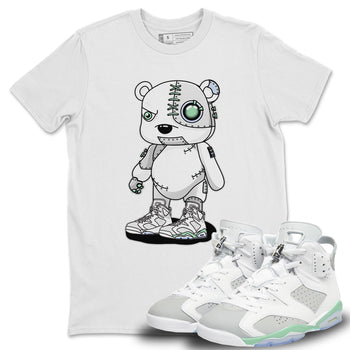 Jordan 6 Mint Foam Sneaker Match Tees Cyborg Bear Sneaker Tees Jordan 6 Mint Foam Sneaker Release Tees Unisex Shirts