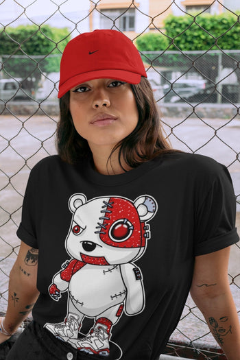 Jordan 6 Red Velvet Cookies Sneaker Match Tees Cyborg Bear Sneaker Tees Jordan 6 Red Velvet Cookies Sneaker Release Tees Unisex Shirts