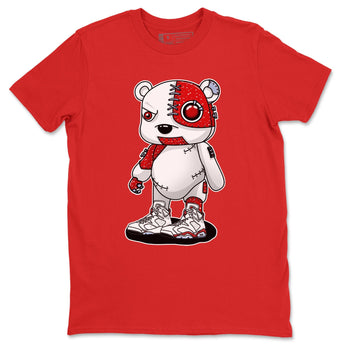 Jordan 6 Red Velvet Cookies Sneaker Match Tees Cyborg Bear Sneaker Tees Jordan 6 Red Velvet Cookies Sneaker Release Tees Unisex Shirts