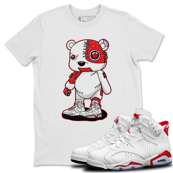Jordan 6 Red Velvet Cookies Sneaker Match Tees Cyborg Bear Sneaker Tees Jordan 6 Red Velvet Cookies Sneaker Release Tees Unisex Shirts