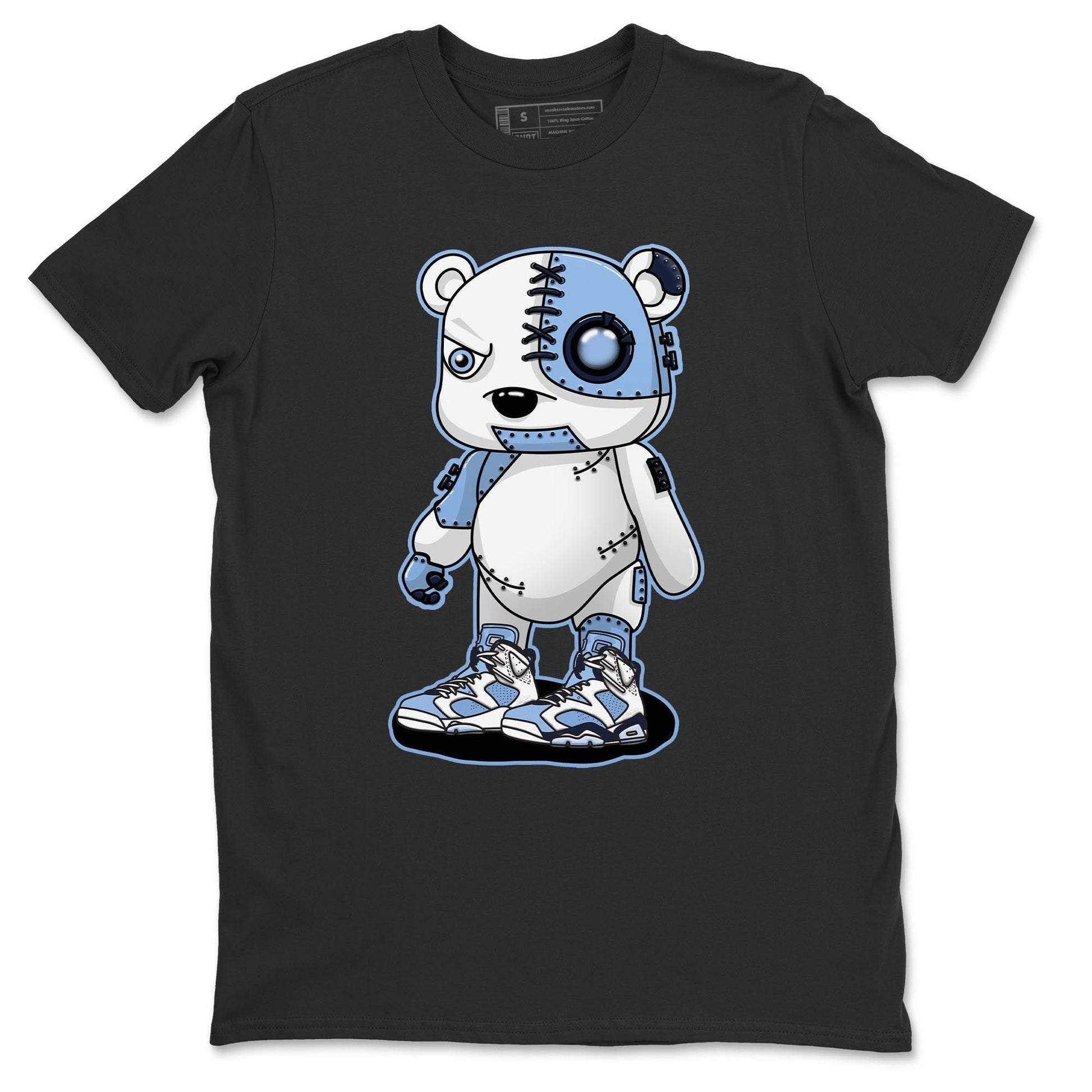 Jordan 6 UNC Sneaker Match Tees Cyborg Bear Sneaker Tees Jordan 6 UNC Sneaker Release Tees Unisex Shirts