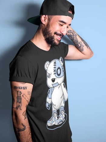 Jordan 6 UNC Sneaker Match Tees Cyborg Bear Sneaker Tees Jordan 6 UNC Sneaker Release Tees Unisex Shirts