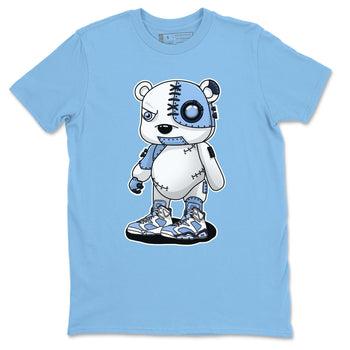 Jordan 6 UNC Sneaker Match Tees Cyborg Bear Sneaker Tees Jordan 6 UNC Sneaker Release Tees Unisex Shirts
