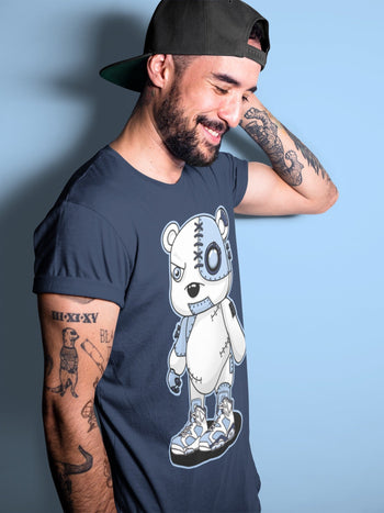 Jordan 6 UNC Sneaker Match Tees Cyborg Bear Sneaker Tees Jordan 6 UNC Sneaker Release Tees Unisex Shirts