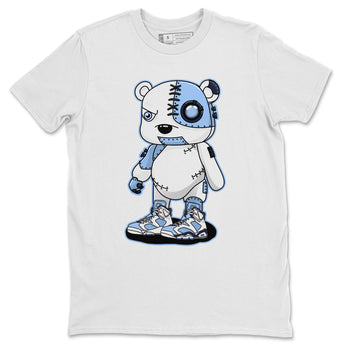 Jordan 6 UNC Sneaker Match Tees Cyborg Bear Sneaker Tees Jordan 6 UNC Sneaker Release Tees Unisex Shirts