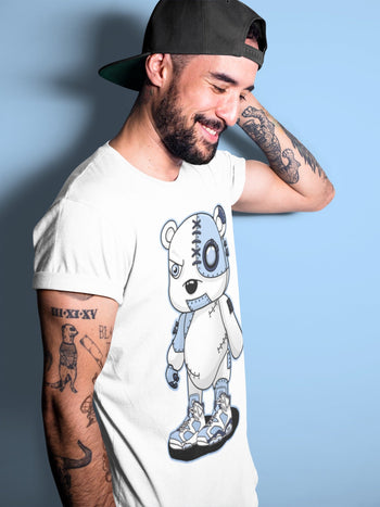 Jordan 6 UNC Sneaker Match Tees Cyborg Bear Sneaker Tees Jordan 6 UNC Sneaker Release Tees Unisex Shirts