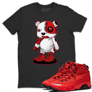 Jordan 9 Chile Red Sneaker Match Tees Cyborg Bear Sneaker Tees Jordan 9 Chile Red Sneaker Release Tees Unisex Shirts