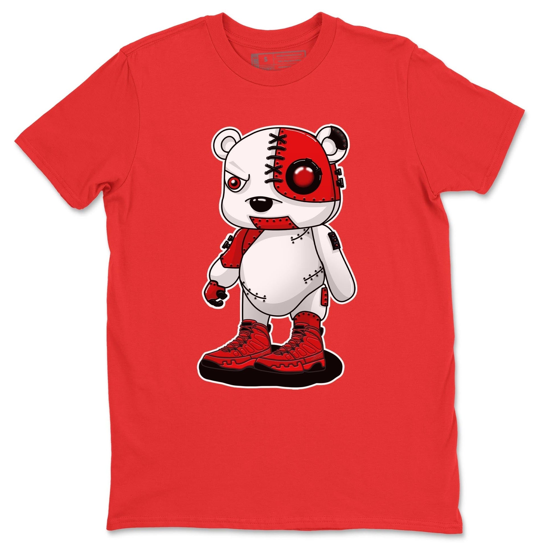 Jordan 9 Chile Red Sneaker Match Tees Cyborg Bear Sneaker Tees Jordan 9 Chile Red Sneaker Release Tees Unisex Shirts