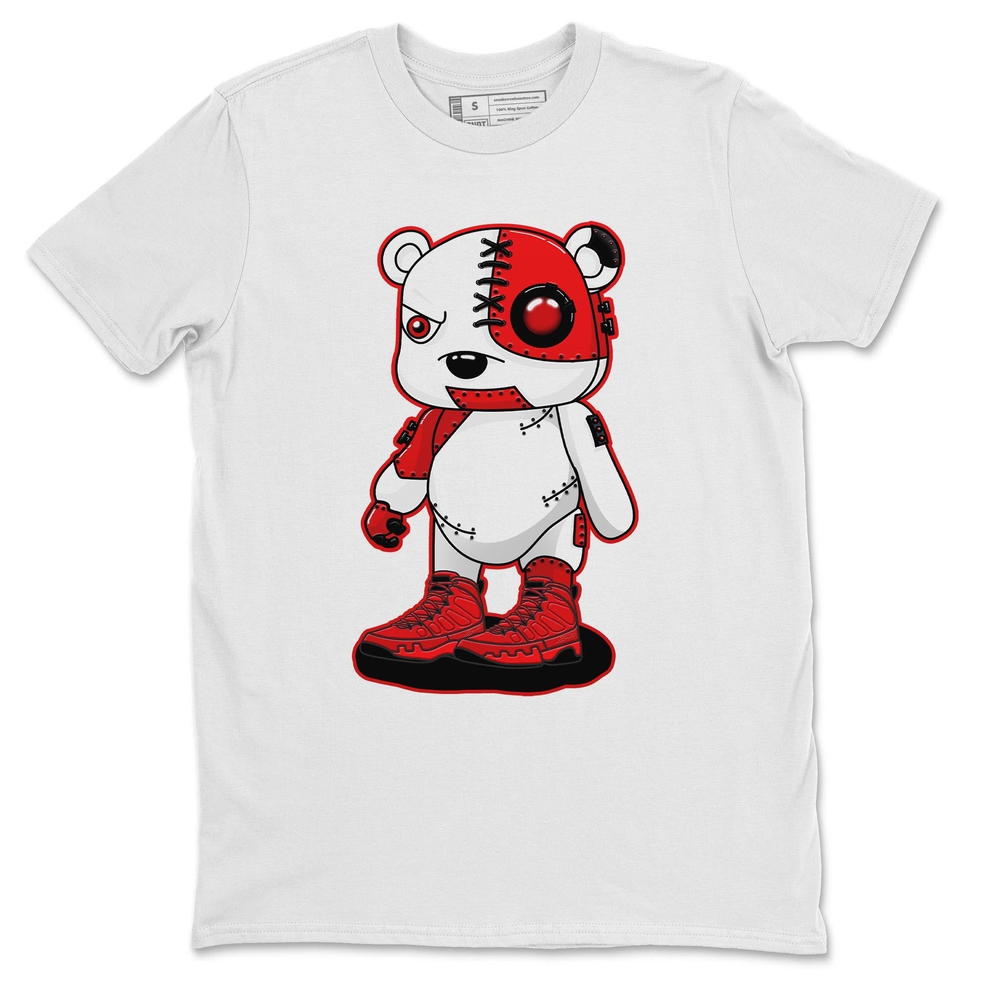 Jordan 9 Chile Red Sneaker Match Tees Cyborg Bear Sneaker Tees Jordan 9 Chile Red Sneaker Release Tees Unisex Shirts