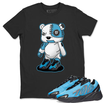 Yeezy 700 Bright Cyan Sneaker Match Tees Cyborg Bear Sneaker Tees Yeezy 700 Bright Cyan Sneaker Release Tees Unisex Shirts