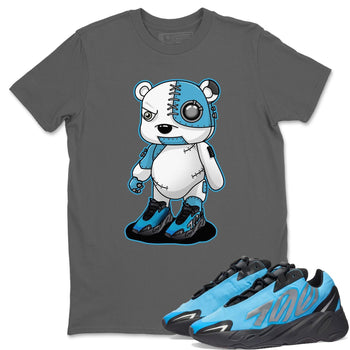 Yeezy 700 Bright Cyan Sneaker Match Tees Cyborg Bear Sneaker Tees Yeezy 700 Bright Cyan Sneaker Release Tees Unisex Shirts