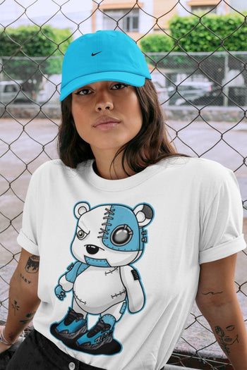 Yeezy 700 Bright Cyan Sneaker Match Tees Cyborg Bear Sneaker Tees Yeezy 700 Bright Cyan Sneaker Release Tees Unisex Shirts
