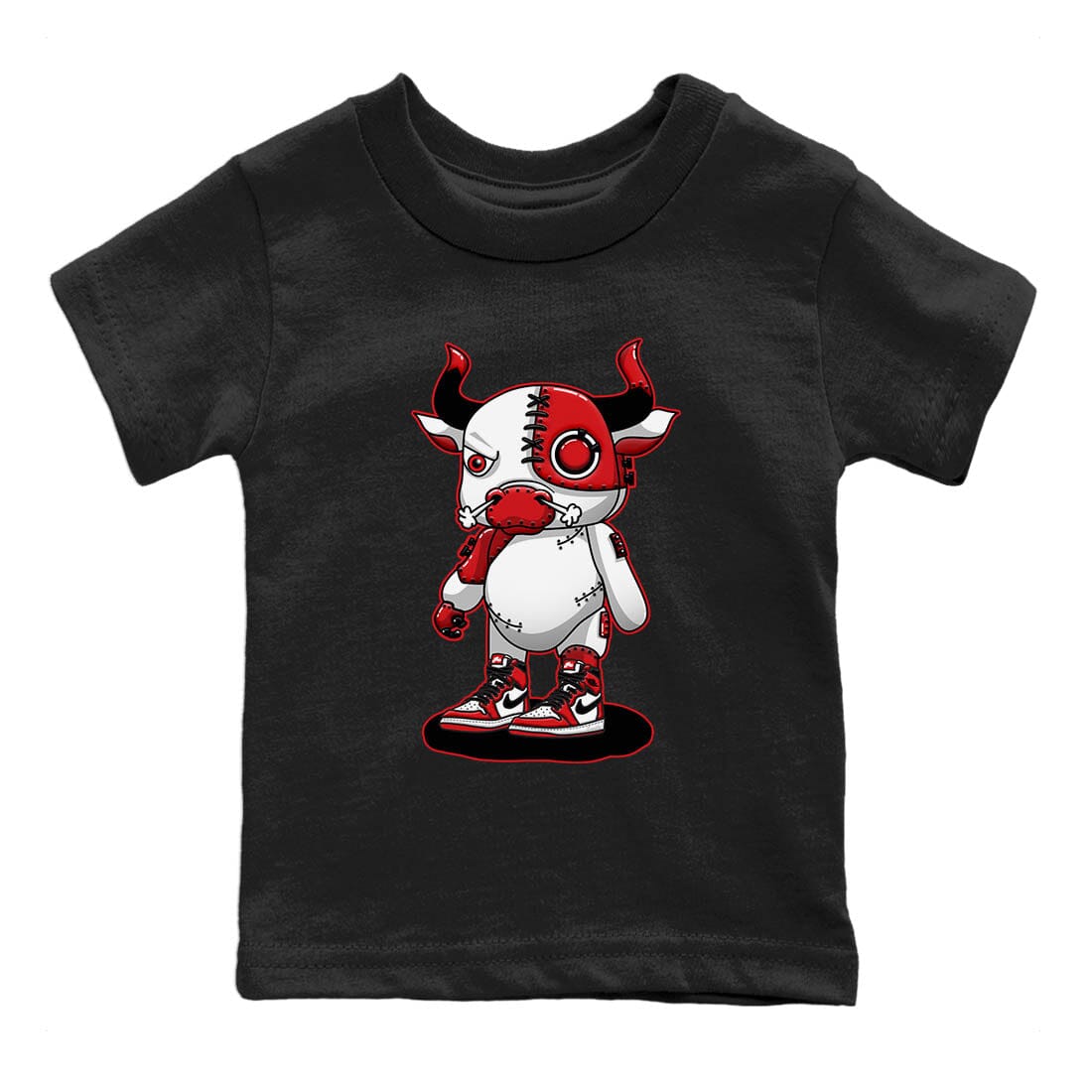 Jordan 1 lost & found Sneaker Match Tees Cyborg Bull Sneaker Tees Jordan 1 lost & found Sneaker Release Tees Kids Shirts