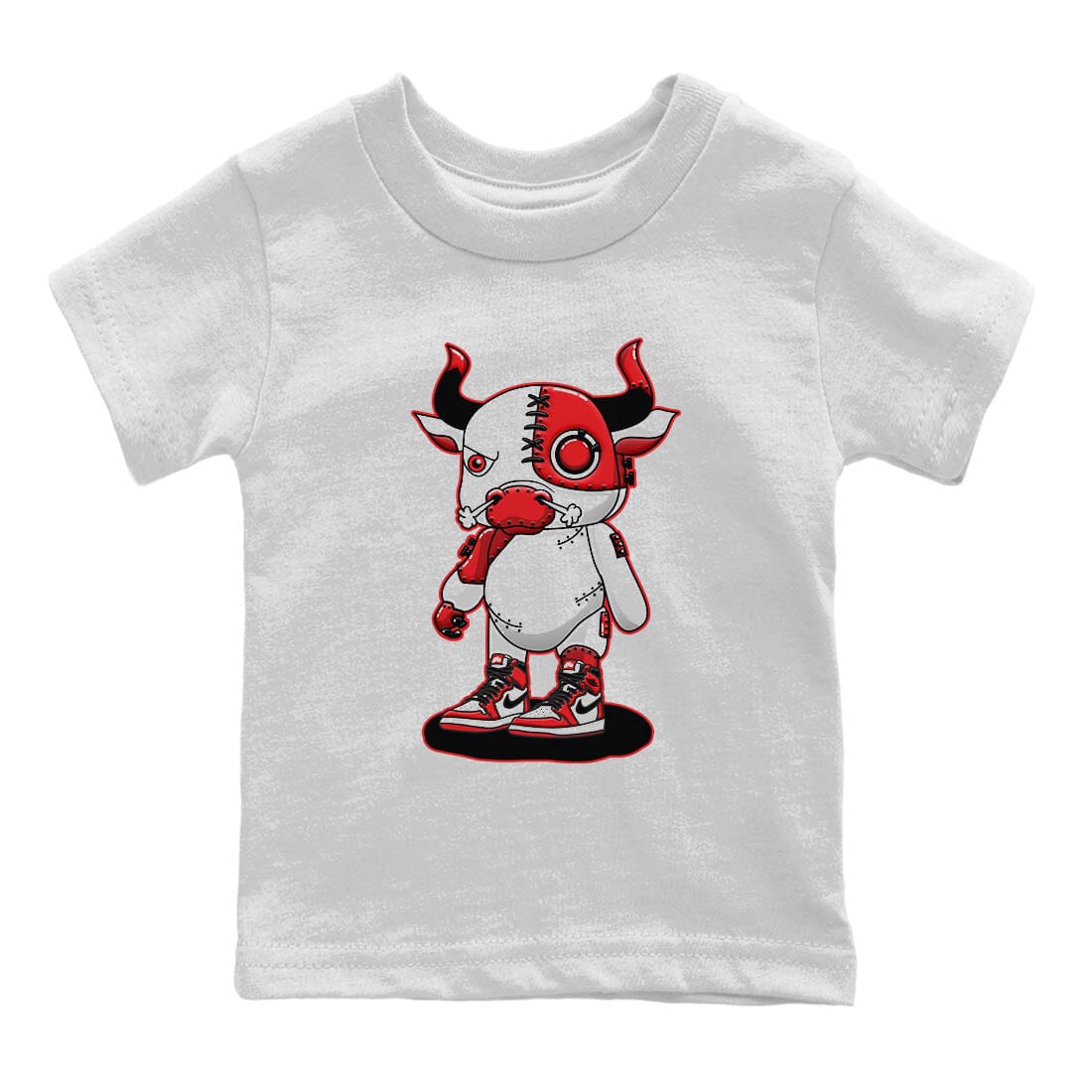 Jordan 1 lost & found Sneaker Match Tees Cyborg Bull Sneaker Tees Jordan 1 lost & found Sneaker Release Tees Kids Shirts