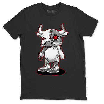 Jordan 9 Fire Red Sneaker Match Tees Cyborg Bull Sneaker Tees Jordan 9 Fire Red Sneaker Release Tees Unisex Shirts