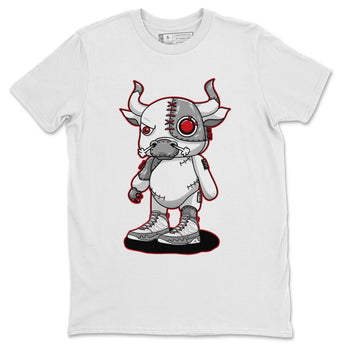 Jordan 9 Fire Red Sneaker Match Tees Cyborg Bull Sneaker Tees Jordan 9 Fire Red Sneaker Release Tees Unisex Shirts
