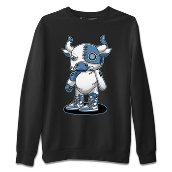 Jordan 1 Denim Sneaker Match Tees Cyborg Bull Sneaker Tees Jordan 1 Denim Sneaker Release Tees Unisex Shirts