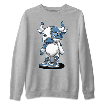 Jordan 1 Denim Sneaker Match Tees Cyborg Bull Sneaker Tees Jordan 1 Denim Sneaker Release Tees Unisex Shirts