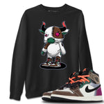 Jordan 1 Hand Crafted Sneaker Match Tees Cyborg Bull Sneaker Tees Jordan 1 Hand Crafted Sneaker Release Tees Unisex Shirts