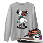 Jordan 1 Hand Crafted Sneaker Match Tees Cyborg Bull Sneaker Tees Jordan 1 Hand Crafted Sneaker Release Tees Unisex Shirts