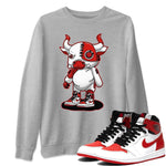 Jordan 1 Heritage Sneaker Match Tees Cyborg Bull Sneaker Tees Jordan 1 Heritage Sneaker Release Tees Unisex Shirts