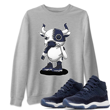 Jordan 11 Midnight Navy Sneaker Match Tees Cyborg Bull Sneaker Tees Jordan 11 Midnight Navy Sneaker Release Tees Unisex Shirts