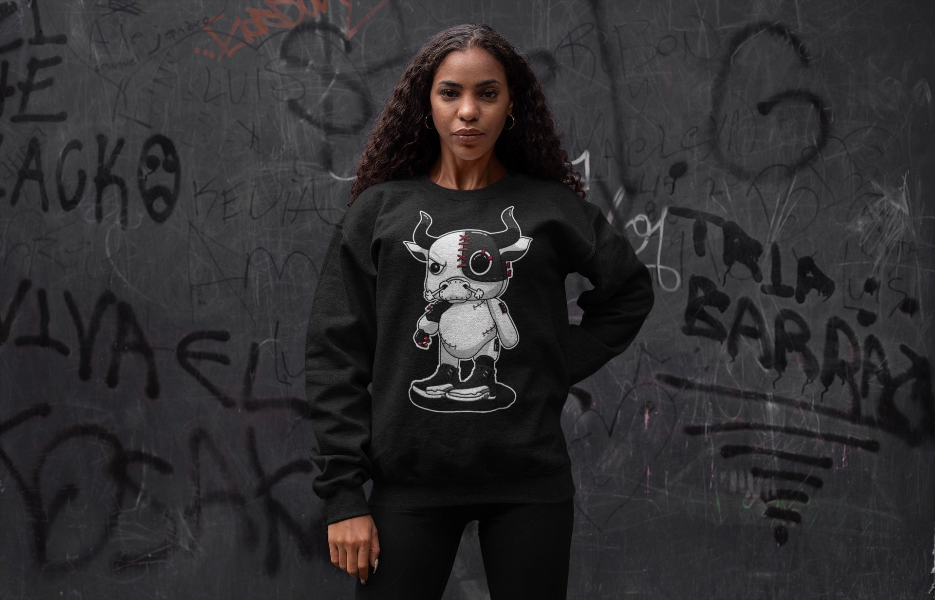 Jordan 12 Playoffs Sneaker Match Tees Cyborg Bull Sneaker Tees Jordan 12 Playoffs Sneaker Release Tees Unisex Shirts