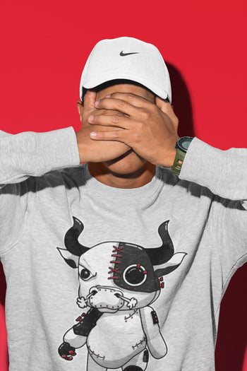 Jordan 12 Playoffs Sneaker Match Tees Cyborg Bull Sneaker Tees Jordan 12 Playoffs Sneaker Release Tees Unisex Shirts