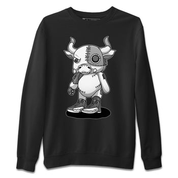 Jordan 12 Stealth Sneaker Match Tees Cyborg Bull Sneaker Tees Jordan 12 Stealth Sneaker Release Tees Unisex Shirts