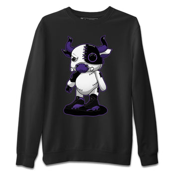 Jordan 13 Court Purple Sneaker Match Tees Cyborg Bull Sneaker Tees Jordan 13 Court Purple Sneaker Release Tees Unisex Shirts