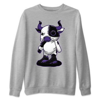 Jordan 13 Court Purple Sneaker Match Tees Cyborg Bull Sneaker Tees Jordan 13 Court Purple Sneaker Release Tees Unisex Shirts