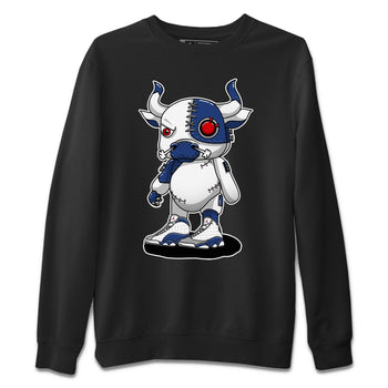 Jordan 13 French Blue Sneaker Match Tees Cyborg Bull Sneaker Tees Jordan 13 French Blue Sneaker Release Tees Unisex Shirts