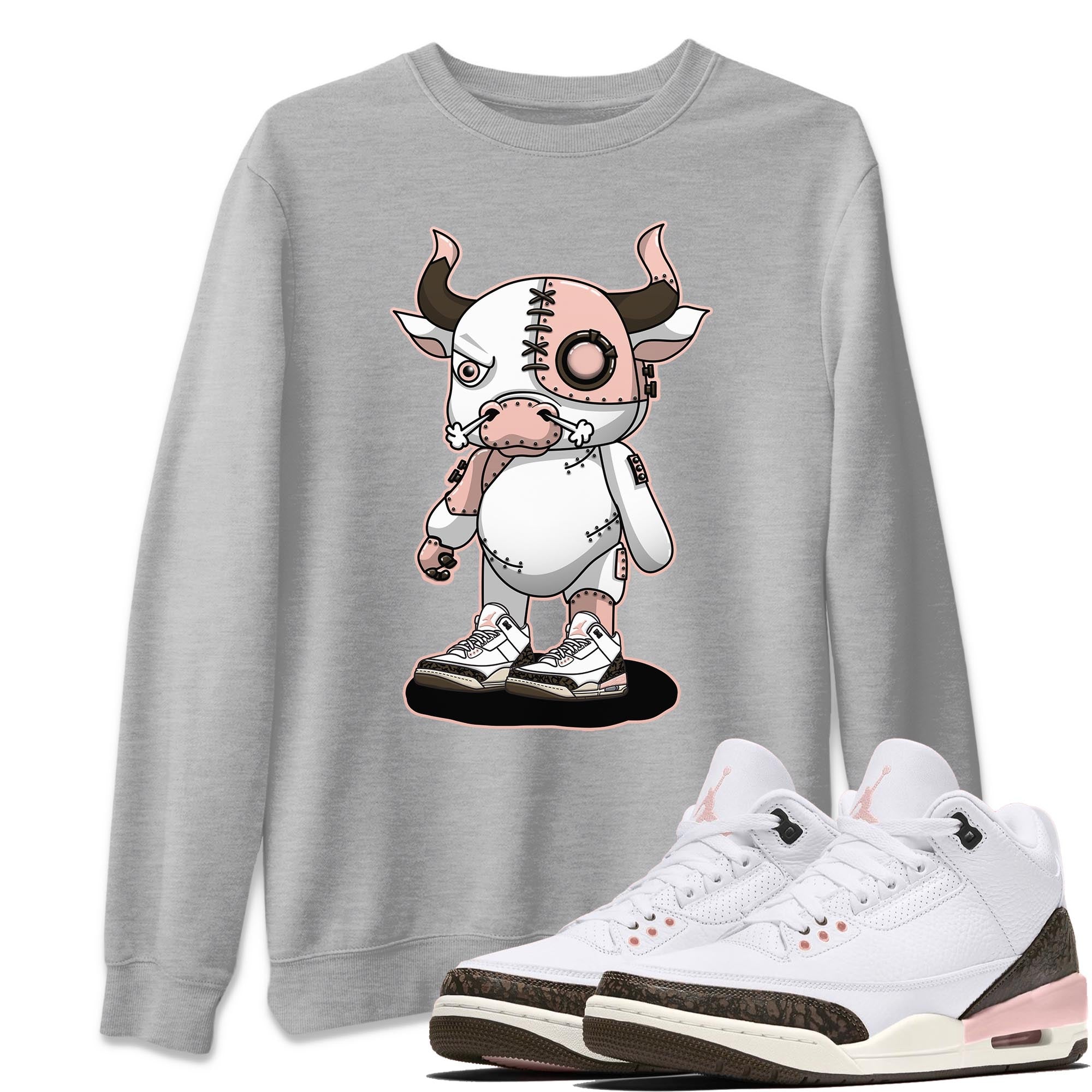 Jordan 3 Atmosphere Sneaker Match Tees Cyborg Bull Sneaker Tees Jordan 3 Atmosphere Sneaker Release Tees Unisex Shirts