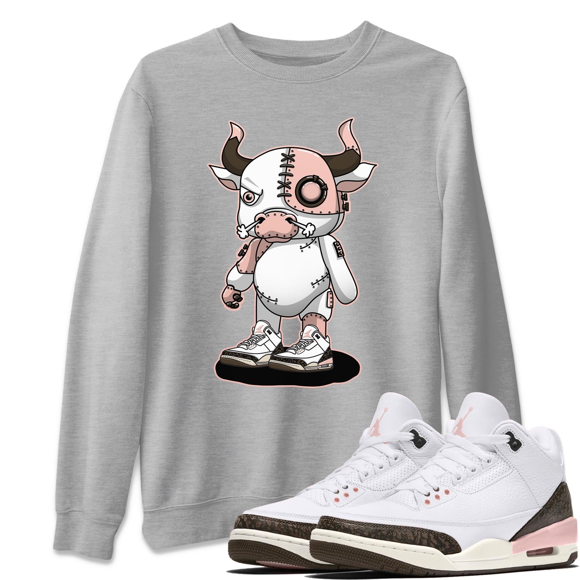 Jordan 3 Atmosphere Sneaker Match Tees Cyborg Bull Sneaker Tees Jordan 3 Atmosphere Sneaker Release Tees Unisex Shirts