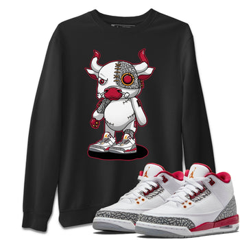 Jordan 3 Cardinal Sneaker Match Tees Cyborg Bull Sneaker Tees Jordan 3 Cardinal Sneaker Release Tees Unisex Shirts