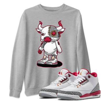 Jordan 3 Cardinal Sneaker Match Tees Cyborg Bull Sneaker Tees Jordan 3 Cardinal Sneaker Release Tees Unisex Shirts