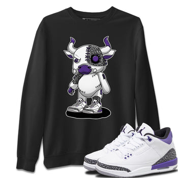 Jordan 3 Dark Iris Sneaker Match Tees Cyborg Bull Sneaker Tees Jordan 3 Dark Iris Sneaker Release Tees Unisex Shirts