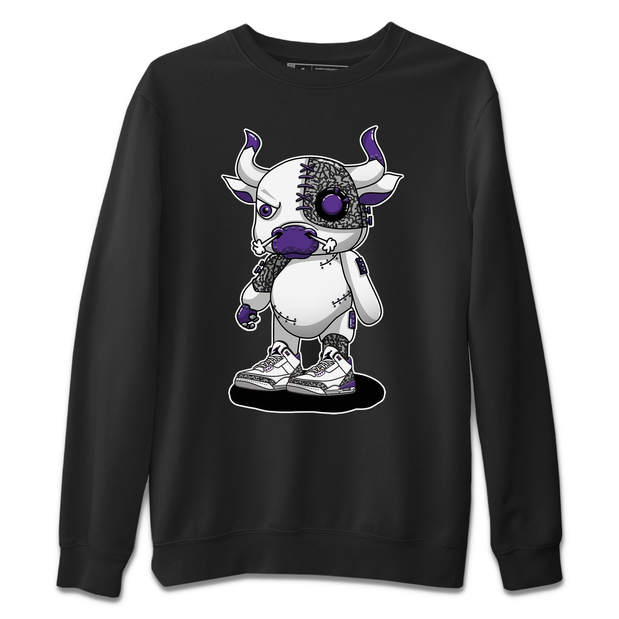 Jordan 3 Dark Iris Sneaker Match Tees Cyborg Bull Sneaker Tees Jordan 3 Dark Iris Sneaker Release Tees Unisex Shirts