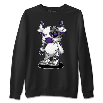 Jordan 3 Dark Iris Sneaker Match Tees Cyborg Bull Sneaker Tees Jordan 3 Dark Iris Sneaker Release Tees Unisex Shirts