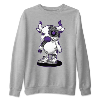 Jordan 3 Dark Iris Sneaker Match Tees Cyborg Bull Sneaker Tees Jordan 3 Dark Iris Sneaker Release Tees Unisex Shirts