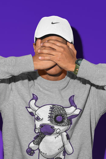 Jordan 3 Dark Iris Sneaker Match Tees Cyborg Bull Sneaker Tees Jordan 3 Dark Iris Sneaker Release Tees Unisex Shirts