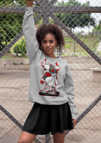Jordan 3 Fire Red Sneaker Match Tees Cyborg Bull Sneaker Tees Jordan 3 Fire Red Sneaker Release Tees Unisex Shirts