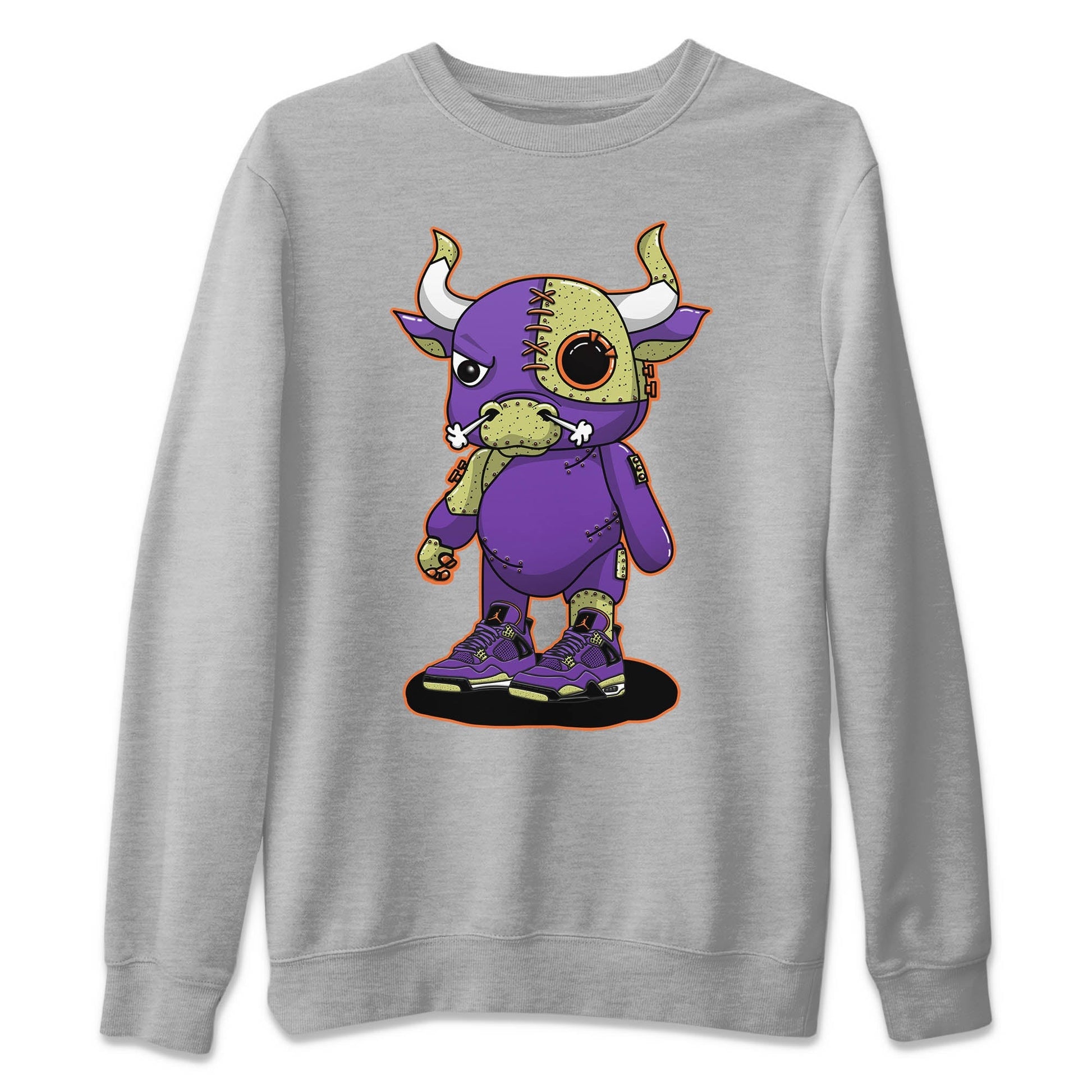 Jordan 4 Canyon Purple Sneaker Match Tees Cyborg Bull Sneaker Tees Jordan 4 Canyon Purple Sneaker Release Tees Unisex Shirts